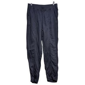 Faherty Women's Charcoal Gray Jogger Pants Tencel Organic Cotton Blend Size L